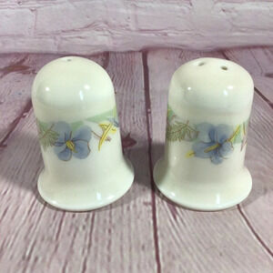 Vintage Floral Salt and Pepper Shaker Pair